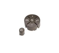 ZHINUAN Botón de control del interruptor del volante del coche, Compatible for Mercedes benz, C GLK clase W204, kit de reparación de cubierta de moldura multifuncional en negro y marrón. Banco de boto