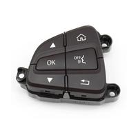 ZHINUAN Botón de control del volante del coche, Compatible for Mercedes benz, C GLC W205 W253 A0999050200 A0999050300, conjunto multifunción. Banco de botones del volante del vehículo(Moka-Left)