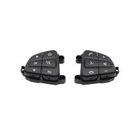 ZHINUAN Botón de control del volante del coche, Compatible for Mercedes benz, C GLC W205 W253 A0999050200 A0999050300, conjunto multifunción. Banco de botones del volante del vehículo(Black Set)