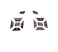 ZHINUAN Botón de control del volante for Mercedes benz, W204, X204, W212, W156, W246, CEA, GLK, menú de control 2185400162 Banco de botones del volante del vehículo(1 Pair Brown)