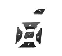 ZHINUAN Botón de control del volante for Mercedes W204, Compatible for benz, X204, W212, CE, GLK, menú de control. Banco de botones del volante del vehículo(Left Black)