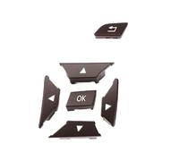 ZHINUAN Botón de control del volante for Mercedes W204, X204, W212, W156 y W246. Compatible for benz, CEA GLK Class. Menú de control 2185400262. Banco de botones del volante del vehículo(Brown Left)