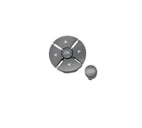 ZHINUAN Botones de control del volante, Compatible for Mercedes Clase S, benz, W221, S300, S400 y S350. Botones de interruptor multifunción for coche. Banco de botones del volante del vehículo(Gray Le