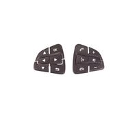 ZHINUAN Botones de interruptor de volante multifunción for Mercedes benz, ML, GL, AB, GLAW166, W176, W246 y W156. Banco de botones del volante del vehículo(Model B Brown 1 pair)