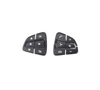 ZHINUAN Botones de interruptor de volante multifunción for Mercedes benz, ML, GL, AB, GLAW166, W176, W246 y W156. Banco de botones del volante del vehículo(Model B Black 1 pair)