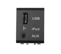 ZHINUAN Conjunto de conector de audio auxiliar USB, Compatible for Hyundai, Santa Fe (2007-2012) 961202B000 96120-2B000 Centro de carga USB para vehículos