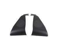 ZHINUAN Cubierta de altavoz, Compatible for Pilot, 2015-2022, fibra de carbono ABS, pilar A, malla triangular, moldura interior decorativa, accesorios Rejilla frontal para altavoz de coche(Matte black