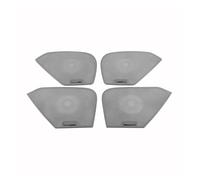 ZHINUAN Cubierta de altavoz de puerta de coche, Compatible for Mazda, CX-5 CX5 KF 2017-2023, marco embellecedor de altavoz, accesorios interiores de acero inoxidable. Rejilla frontal para altavoz de c