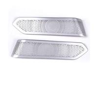 ZHINUAN Cubierta de altavoz de puerta de coche, Compatible for Range Rover Vogue L460 2023, de acero inoxidable, for tweeter de pilar A, pegatina decorativa de audio, accesorios for coche. Rejilla fro