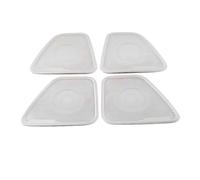 ZHINUAN Embellecedor de altavoz de puerta de coche, Compatible for Mitsubishi, Outlander 2012-2019, almohadilla cromada de sonido, pegatina for marco de altavoz, accesorios interiores Rejilla frontal