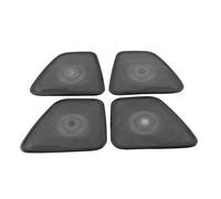ZHINUAN Embellecedor de altavoz de puerta de coche, Compatible for Mitsubishi, Outlander 2012-2019, almohadilla cromada de sonido, pegatina for marco de altavoz, accesorios interiores Rejilla frontal