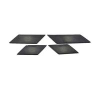 ZHINUAN Embellecedor de altavoz de puerta de coche, Compatible for VW, Volkswagen, y Arteon (2017-2020), adhesivo cromado for marco de altavoz interior. Rejilla frontal para altavoz de coche(Black)