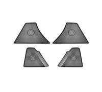 ZHINUAN Embellecedor de altavoz de puerta delantera y trasera con volante a la derecha, Compatible for Mazda, CX-60 CX60 2022-2024, acero inoxidable, parte trasera plateada, accesorios for coche. Reji
