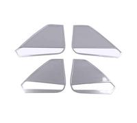ZHINUAN Embellecedor de altavoz de puerta interior, Compatible for Volkswagen, Tiguan, MK2 2017-2021, moldura decorativa de sonido, accesorios for coche, cubierta de altavoz. Rejilla frontal para alta