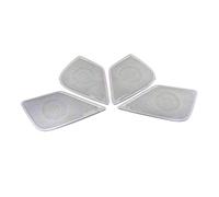 ZHINUAN Embellecedor de altavoz for puerta de coche, Compatible for Nissan Altima Teana 2018-2019, adhesivo cromado for marco de altavoz, accesorios interiores. Rejilla frontal para altavoz de coche(S