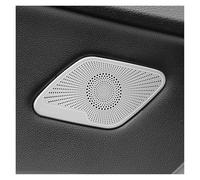 ZHINUAN Embellecedor de cubierta de altavoz de audio for puerta interior de coche, Compatible for Volkswagen, Golf 7 MK7 2013-2020, accesorios interiores laterales de acero inoxidable. Rejilla frontal