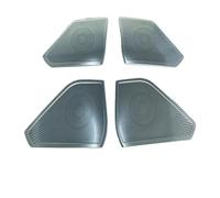 ZHINUAN Embellecedor de cubierta de altavoz de puerta lateral, Compatible for Toyota Prius serie 60 2023-2024, accesorios de acero for coche, 4 marcos for ventana. Rejilla frontal para altavoz de coch