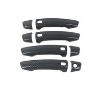 ZHINUAN Embellecedor de cubierta de manija de puerta de coche apto for A3 S3 2015-2020 cubierta de manija de puerta exterior(Carbon fiber handle)