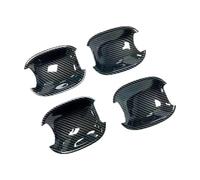ZHINUAN Embellecedor de cubierta de manija de puerta de coche apto for A3 S3 2015-2020 cubierta de manija de puerta exterior(Carbon fiber bowl)