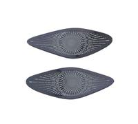 ZHINUAN Embellecedor de cubierta for altavoz de puerta de coche, Compatible for Chevrolet, Malibu 2016-2021, adhesivo for marco de almohadilla, accesorios interiores de acero inoxidable. Rejilla front