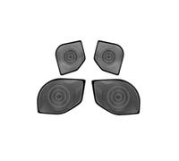 ZHINUAN Embellecedores de panel de bocina for altavoz de puerta de coche, Compatible for Toyota Tacoma 2024-2025, cubierta de altavoz de audio de acero inoxidable, accesorios interiores. Rejilla front