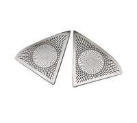 ZHINUAN Embellecedores for altavoces de puerta de coche, Compatible for Mercedes-Benz Clase C W204, accesorios interiores for coche, pegatinas decorativas for tweeter. Rejilla frontal para altavoz de