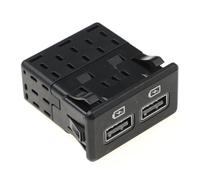 ZHINUAN Kit de puerto de carga USB, Compatible for Nissan, 999Q7V4000 999Q7-V4000 T99Q7-6LB0A 795405052 T99Q7-6MA0A 795405053 Accesorio for asiento trasero de coche. Centro de carga USB para vehículos