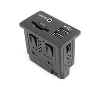 ZHINUAN Lector de audio auxiliar Compatible for Ford, Fusion 2013 FL3T-14F014-AA FL3T14F014AA C1BT-14F014-AE C1BT14F014AE con interfaz de tarjeta SD. Centro de carga USB para vehículos
