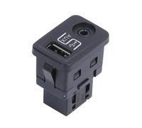 ZHINUAN Módulo de puerto de carga USB auxiliar, Compatible for Fiat, 500 (2012-2014), modelo 1SJ82-JXWAA, reproductor multimedia Blue And Me. Centro de carga USB para vehículos