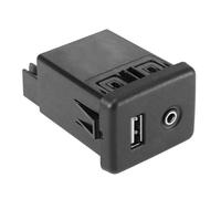 ZHINUAN Módulo de puerto de carga USB, Compatible for Opel, Vauxhall, Insignia, A, GMC, Chevrolet, Buick,. Conector auxiliar de audio 13599456. Centro de carga USB para vehículos