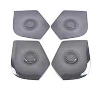 ZHINUAN Pegatina for la cubierta del altavoz del coche, Compatible for Isuzu, D-MAX DMAX 2021-2023, embellecedor de salida de aire for puerta. Rejilla frontal para altavoz de coche(Steel Black)