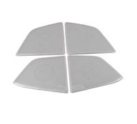 ZHINUAN Pegatina for marco de altavoz, Compatible for Ford, Focus 2018-2019, diseño de coche, puerta, altavoz, sonido, accesorios interiores cromados. Rejilla frontal para altavoz de coche(WHITE)