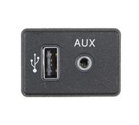 ZHINUAN Puerto auxiliar USB, Compatible for Nissan, Altima 795405024 Módulo de interfaz dual Conector de audio auxiliar Carga USB Centro de carga USB para vehículos