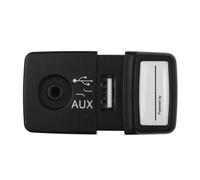 ZHINUAN Puerto de carga USB auxiliar, Compatible for Fiat, 500 Panda, Punto, 735547937. Conector for módulo de reproductor multimedia Blue And Me. Centro de carga USB para vehículos