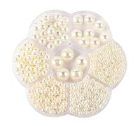 Zhioudz 1150 Piezas Cuentas para joyería DIY3-12mm Perlas Manualidades,Perlas decorativas,Perlas Artísticas,Perlas Para Enhebrar,Perlas Redondas,para Manualidades, Decoración, Bisutería y Bricolaje