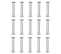 ZHIQIN 15 Piezas M5 × 32 Perno de Unión Juegos de Tornillo Unión Muebles para unir piezas de mobiliario muebles conector de armarios