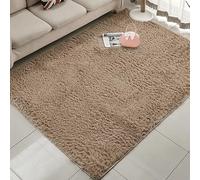 ZHIQXUE Alfombra para Salón 140 x 170 cm Antideslizante y Suave Home Alfombra Interior Intemporal Elegante para Dormitorio, Suave, Moderna para Habitación de Los Niños, Camello