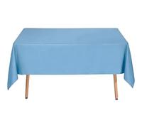 ZHIQXUE Mantel de Mesa 130 x 275 cm Antimanchas Lavable, Impermeable Mesa Impermeable Duradero, Protege La Adecuado para Banquetes para Todo El Año, Azul Cielo