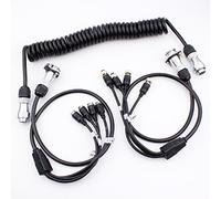 Zhiren - Cable para remolque de caravana con 4 AV para sistema de cámara