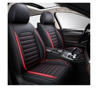 ZHISHIGUO Funda Asiento Coche para Ford Puma ST-Line X 2020-2024 2025, Fundas Asientos Coche Universales, Juego Completo De Fundas De Cuero Impermeables-5 Piel Plazas(B(Red))