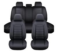 ZHISHIGUO Funda Asiento Coche para Mercedes Benz GLA 220d 250 260 200 220, Fundas Asientos Coche Universales, Juego Completo De Fundas De Cuero Impermeables-5 Piel Plazas(Black)