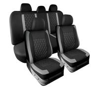 ZHISHIGUO Fundas Asientos Coche para Seat Ateca FR 2016-2022 2023 2024, Delantero y Trasero Accesorios Interior, Fundas Coche Antideslizantes Funda Asiento Protector(Gray)