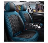 ZHISHIGUO Fundas Asientos Coche para VW ID.4 ID4 ID 4 Pro/Pure/GTX/Pro Performance 2021-2025, Juegos de Cubreasientos Cuero Impermeables Coche Fundas Asientos Interior Accesorios(Blue-Black)