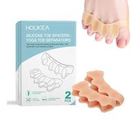 ZHITENG 2 Piezas Separador Dedos Pie Silicona, Separadores de Dedos de los Pies Corrector de Juanetes Mujer y Hombre Toe Separator Restore Feet, para Enderezar los Toe Torcidos o Superpuestos