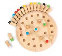 ZHITENG Ajedrez de Memoria de Madera, Juguetes Montessori Memory Ajedrez, Entrenamiento Juego de Mesa, Ayuda a Mejorar Memoria y Percepción del Color, Juegos de Mesa Familia Mayores 3 Años Niños