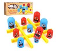 ZHITENG Big Eat Small Tic TAC Toe, 2 Jugadores Juegos de Estrategia Tres en Raya Big Eat Small Game Clásico Juego de Mesa Padres e Hijos Interactivo Juguetes Educativos, Regalos para Niños