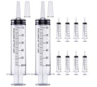 ZHIUGUZILLA Jeringa de plástico | jeringas desechables | jeringa para alimentación | jeringa marinado | jeringa de aspiración | jeringa de plástico 10 unidades 60 ml [uso no médico]