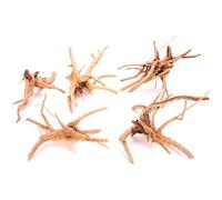 Zhixan Juego de 5 raíces para acuario, decoración de madera flotante, accesorios para acuario, 10-15 cm y 15-20 cm, tronco de árbol de raíz natural, decoración para acuarios, terrarios y acuarios
