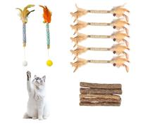 Zhixan Pack de 12 palitos de hierba gatera para el cuidado dental, juguetes para gatos con Silvervine natural, palitos para gatos para limpiar contra sarro y mal aliento, ocupación de gatos