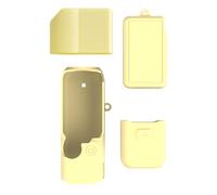 Zhixteu Funda de Silicona para dji Osmo Pocket 4 Pro, Funda Protectora Blanda para Tapa del Objetivo (Amarillo Claro)